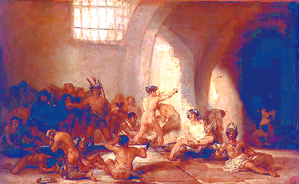 Casa de locos, de Goya