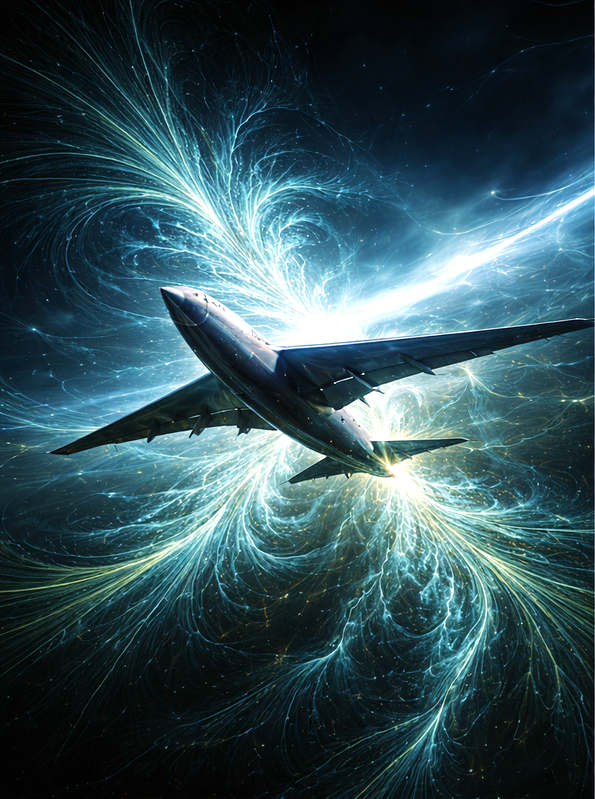 Visualización fractal inspirada en aerodinámica y flujo de aire